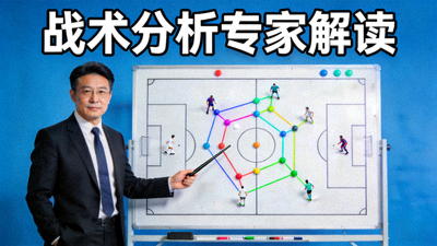 专家解读战术分析视频封面图，展示战术板和专家讲解画面